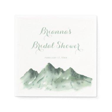 Green Mountain Country Bridal Shower Napkins