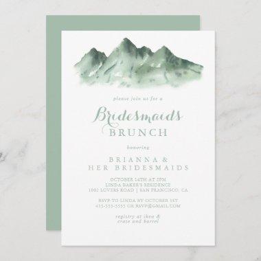 Green Mountain Country Bridesmaids Brunch Shower Invitations
