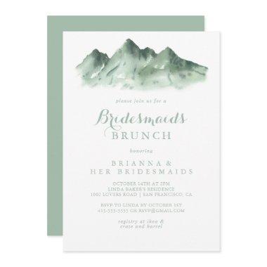 Green Mountain Country Bridesmaids Brunch Shower Invitations