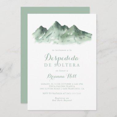 Green Mountain Country Spanish Bridal Shower Invitations