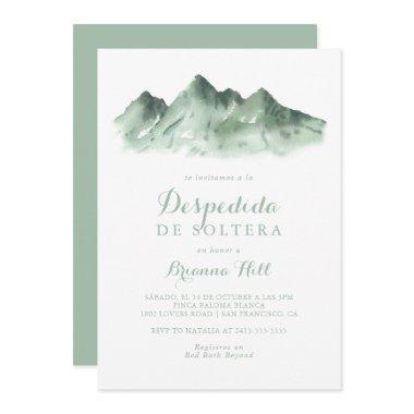 Green Mountain Country Spanish Bridal Shower Invitations