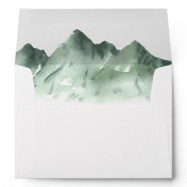 Green Mountain Country Wedding Invitations Envelope