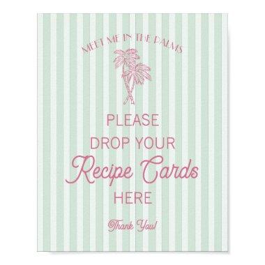 Green Palm Springs Beach Share a Recipe Bridal Poster