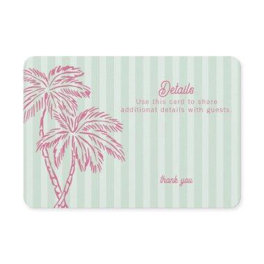 Green Palm Springs Pastel Beach Details Insert