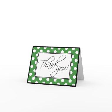 Green Polka Dot Custom Thank You