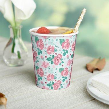 Green Rose Paper Cup