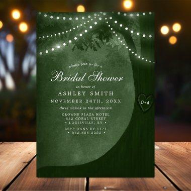 Green Rustic Tree String Lights