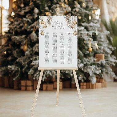 Green Seating Chart | Holly Christmas Shower