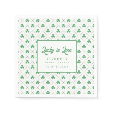 Green Shamrock St. Patrick's Irish  Napkins