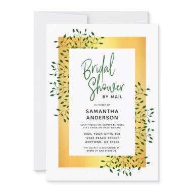 Green Vines Gold Script