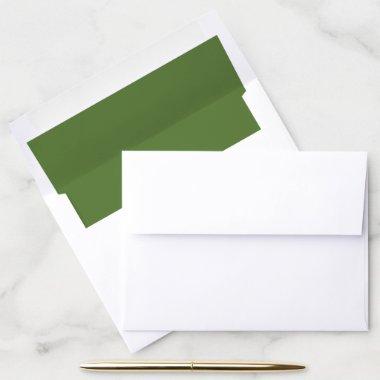 Green wedding envelope liner