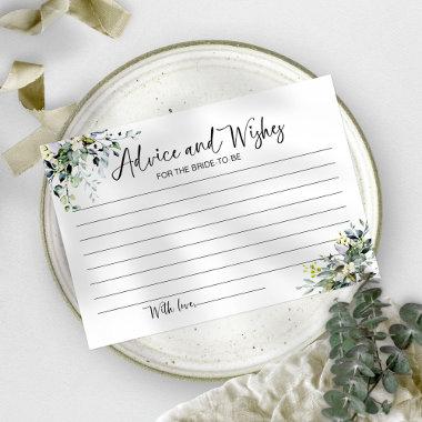 Greenery Advice and Wishes For The Bride Invitations