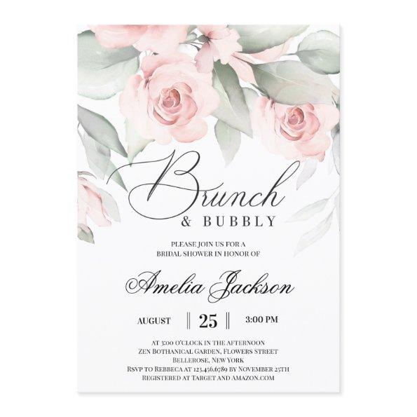 Greenery and soft pink floral