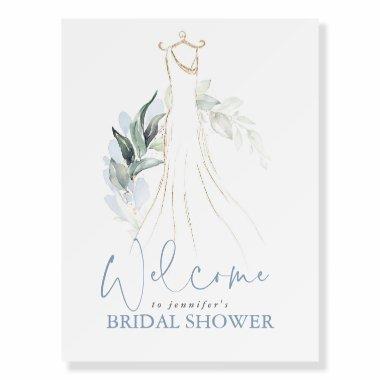 Greenery and Wedding Dress  Welcome Foam Board