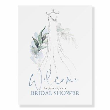 Greenery and Wedding Dress  Welcome Foam Board