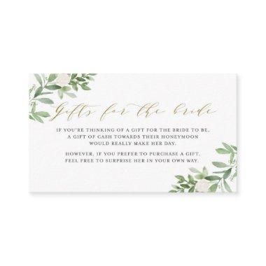 Greenery and White Flowers  Gift Enclosure