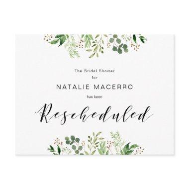 Greenery, Black, Modern  Rescheduled Post