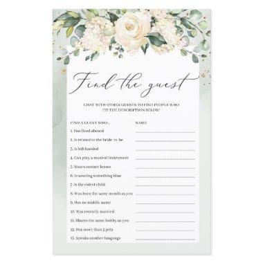 Greenery Boho Find The Guest Bridal Game