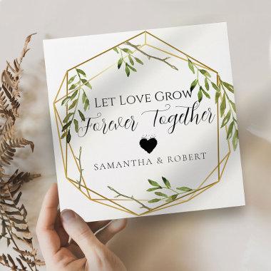 Greenery Botanical Wedding Bridal Favor Seeds Envelope