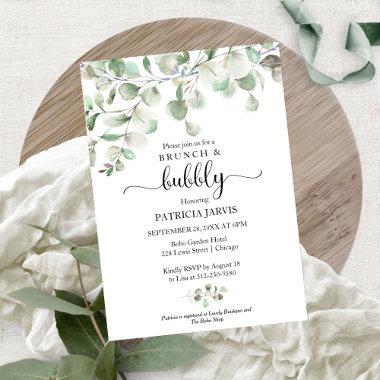 Greenery Bridal Shower Budget Invitations