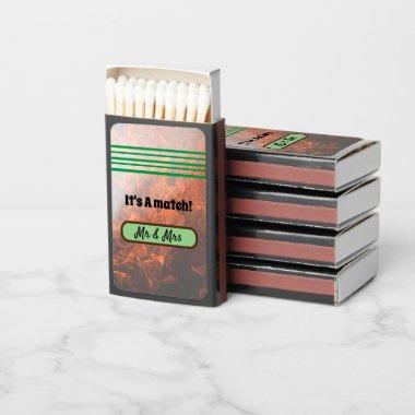 Greenery Bridal Shower Matchbox Matchboxes