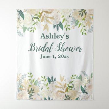 Greenery Bridal Shower Photo Booth Backdrop Floral