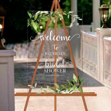 Greenery  Welcome Acrylic Sign