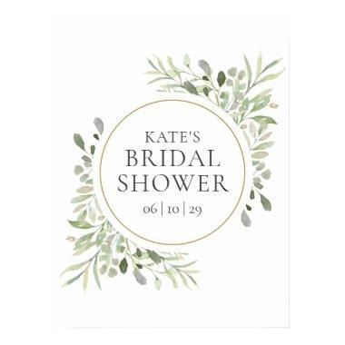 Greenery Bridal Shower Welcome Sign