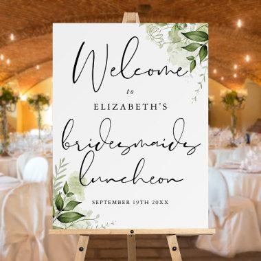 Greenery Bridesmaids Luncheon Welcome Sign