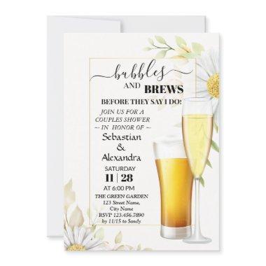 Greenery Bubbles and Brews Couples Shower