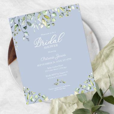Greenery Budget Bridal Shower Invitations