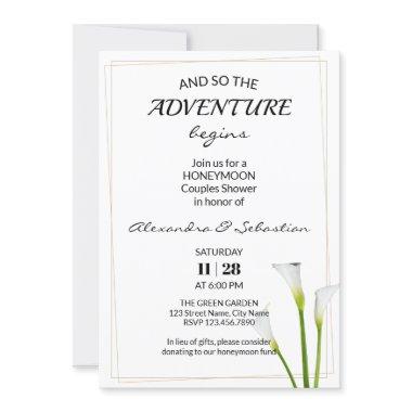 Greenery Calla Lily Honeymoon Shower