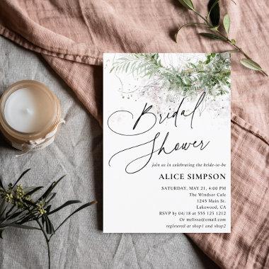 Greenery Elegant Calligraphy Rustic