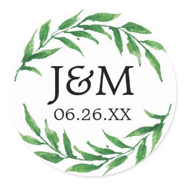Greenery Envelope Seals - Favor Stickers
