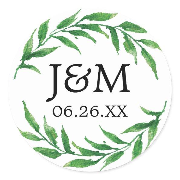 Greenery Envelope Seals - Favor Stickers