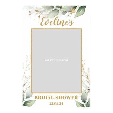 Greenery Eucalyptus boho bridal shower photo prop Poster