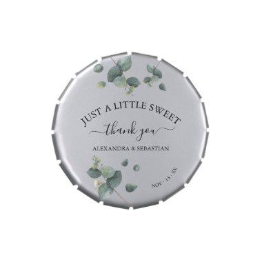 Greenery Eucalyptus Bridal Shower Party Favor Cand Candy Tin