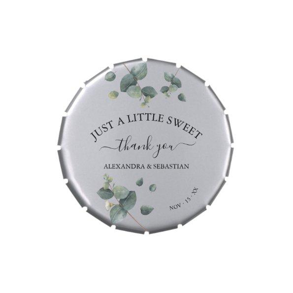 Greenery Eucalyptus Bridal Shower Party Favor Cand Candy Tin