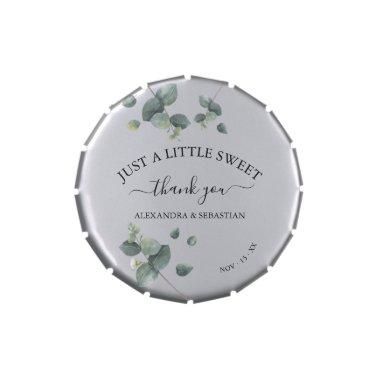 Greenery Eucalyptus Bridal Shower Party Favor Candy Tin