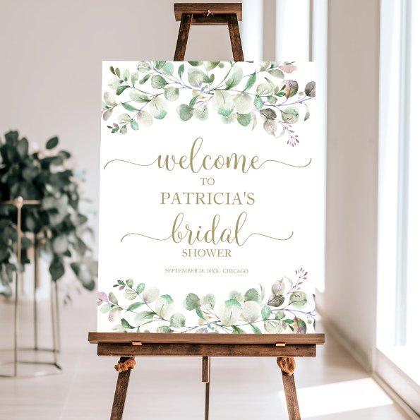 Greenery Eucalyptus  Welcome Sign