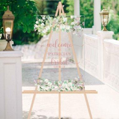 Greenery Eucalyptus  Welcome Sign