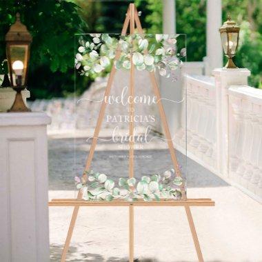Greenery Eucalyptus  Welcome Sign