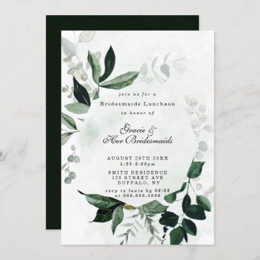 Greenery Eucalyptus Bridesmaids Luncheon Invites