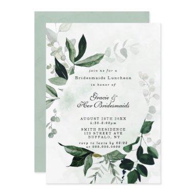 Greenery Eucalyptus Bridesmaids Luncheon Invites