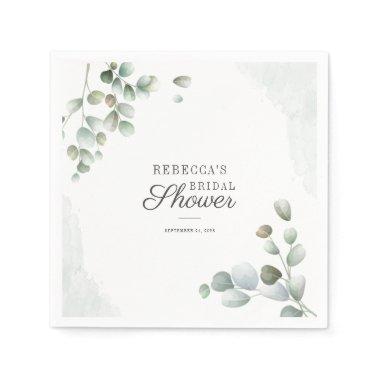 Greenery Eucalyptus Foliage  Paper Napkins