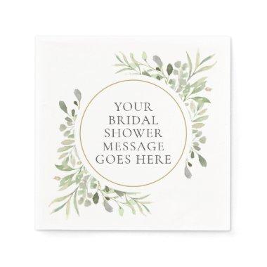 Greenery Eucalyptus Foliage Leaves  Napkins
