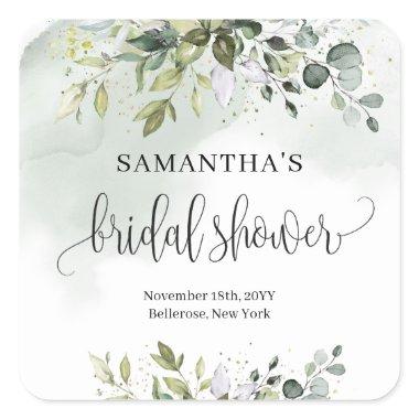 Greenery eucalyptus gold  sticker