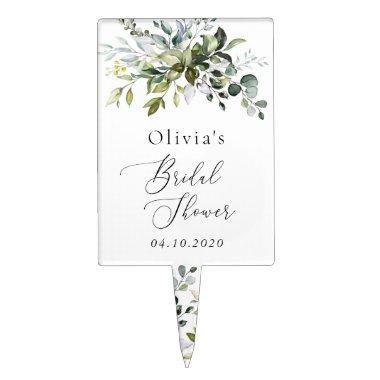 Greenery, Eucalyptus Leaves, Boho,  Cake Topper