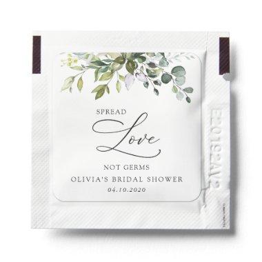 Greenery, Eucalyptus Leaves, Boho, Bridal Shower Hand Sanitizer Packet