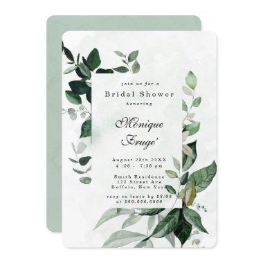 Greenery Eucalyptus Rustic Bridal Shower Invitatio Invitations